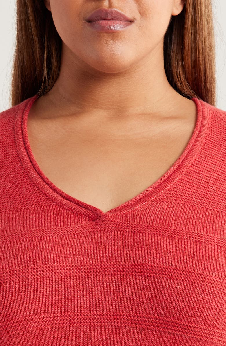 Cotton & Cashmere Blend V-Neck Sweater