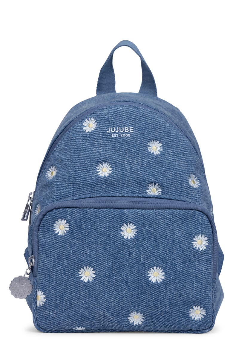 Everyday Mini Diaper Backpack, Main, color, DENIM DAISIES