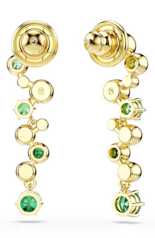 Swarovski Constella Mixed Cuts Drop Earrings In Gold