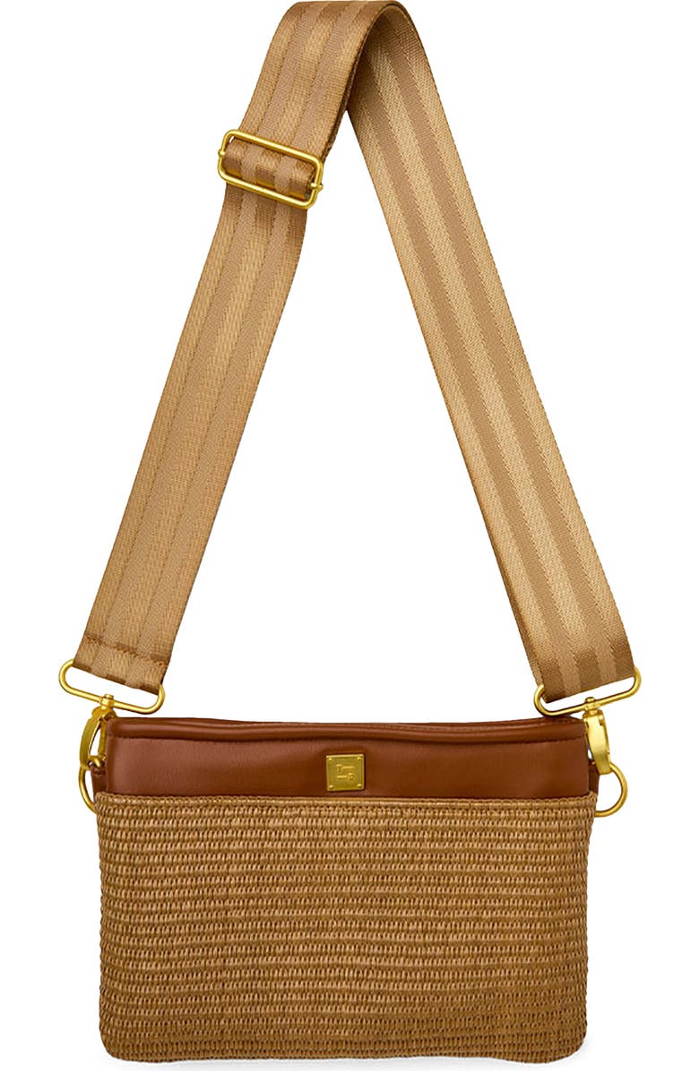 THINK ROYLN Yacht 2.0 Bum Bag, Main, color, Sand Dune Raffia