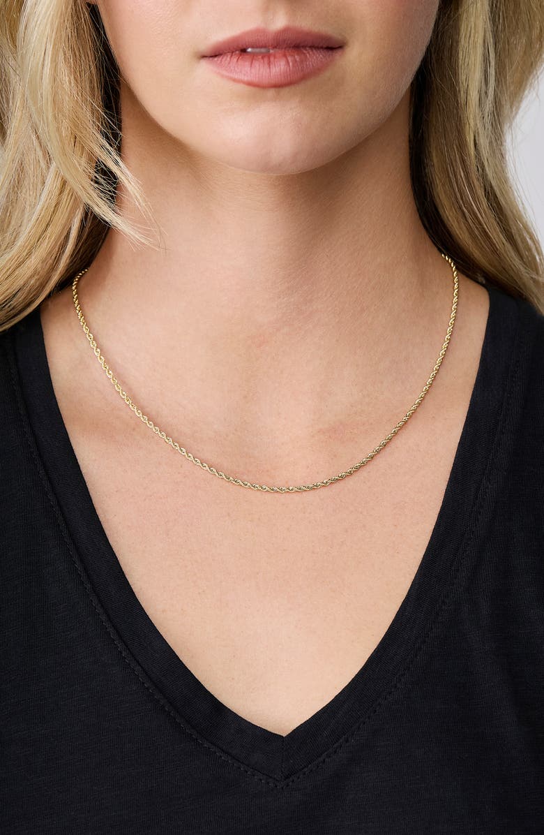 Bony Levy 14K Gold Rope Chain Bracelet, Alternate, color, 14Ky