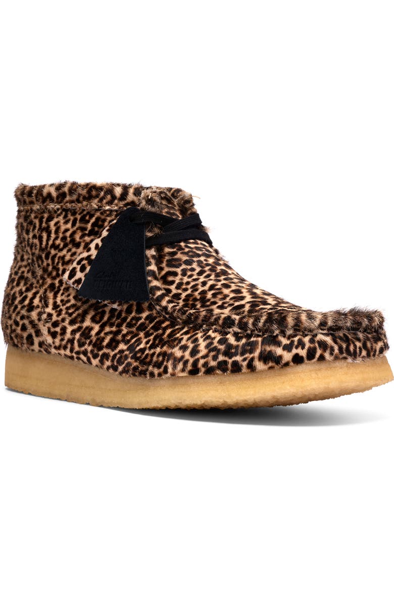 Clarks<sup>®</sup> Originals Wallabee Genuine Calf Hair Chukka, Main, color,