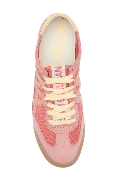 Shop Sam Edelman Irma Low Top Sneaker In Summer Rose/pink Lily
