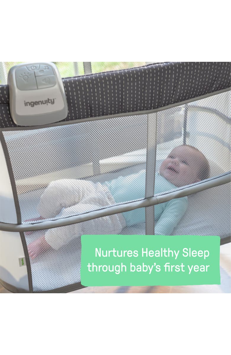 INGENUITY Dream & Grow Bedside Baby Bassinet, Alternate, color, Grey