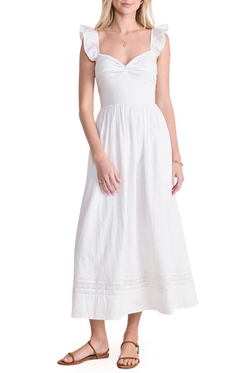 vineyard vines Ariana Clip Dot Cotton Maxi Dress, Main, color, 