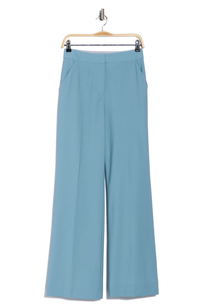 Veronica Beard Tonelli Wool Blend Pants, Alternate, color, Sea Glass