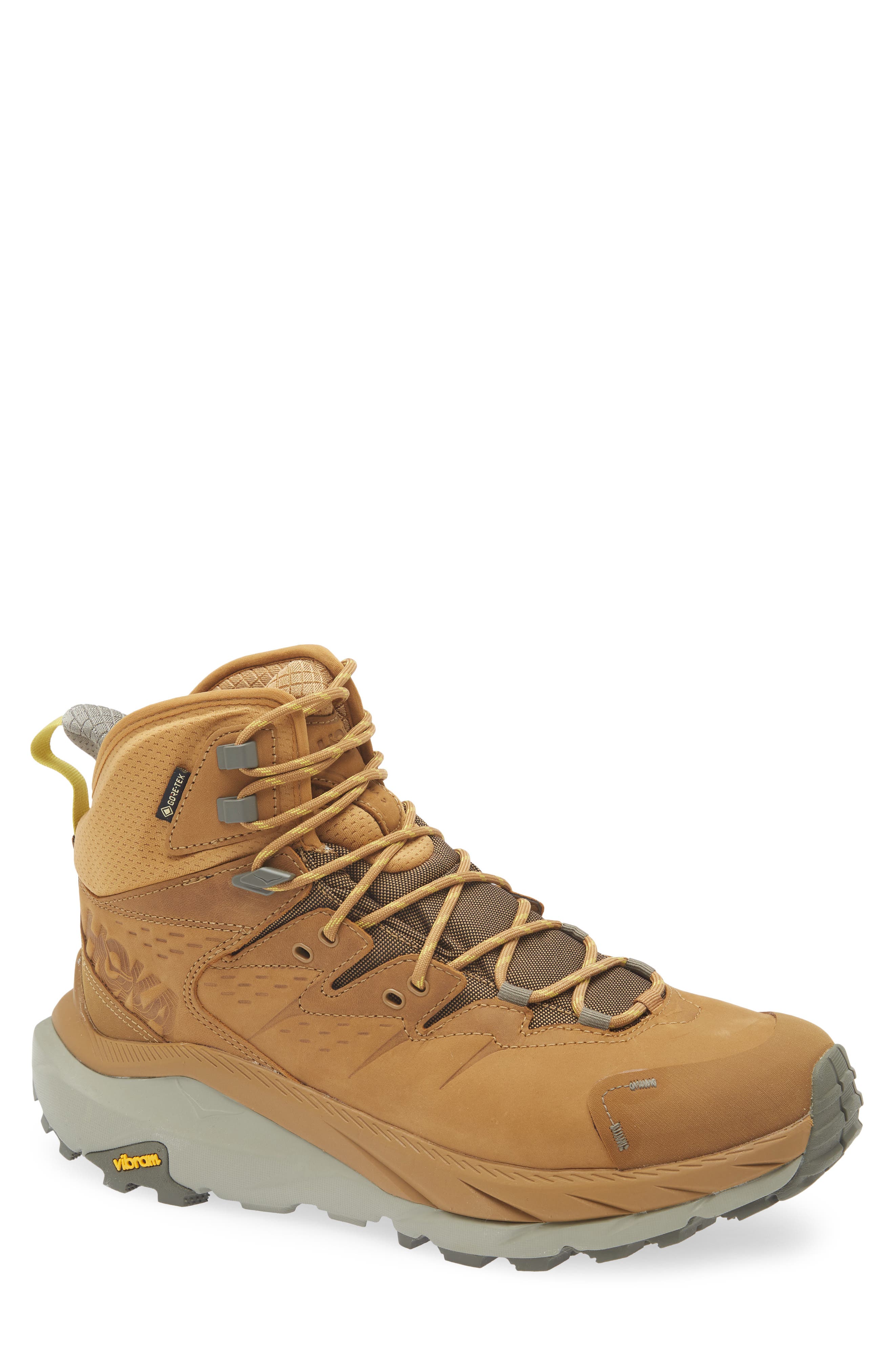 HOKA Kaha 2 GTX Waterproof Hiking Boot, Main, color, Honey / Barley