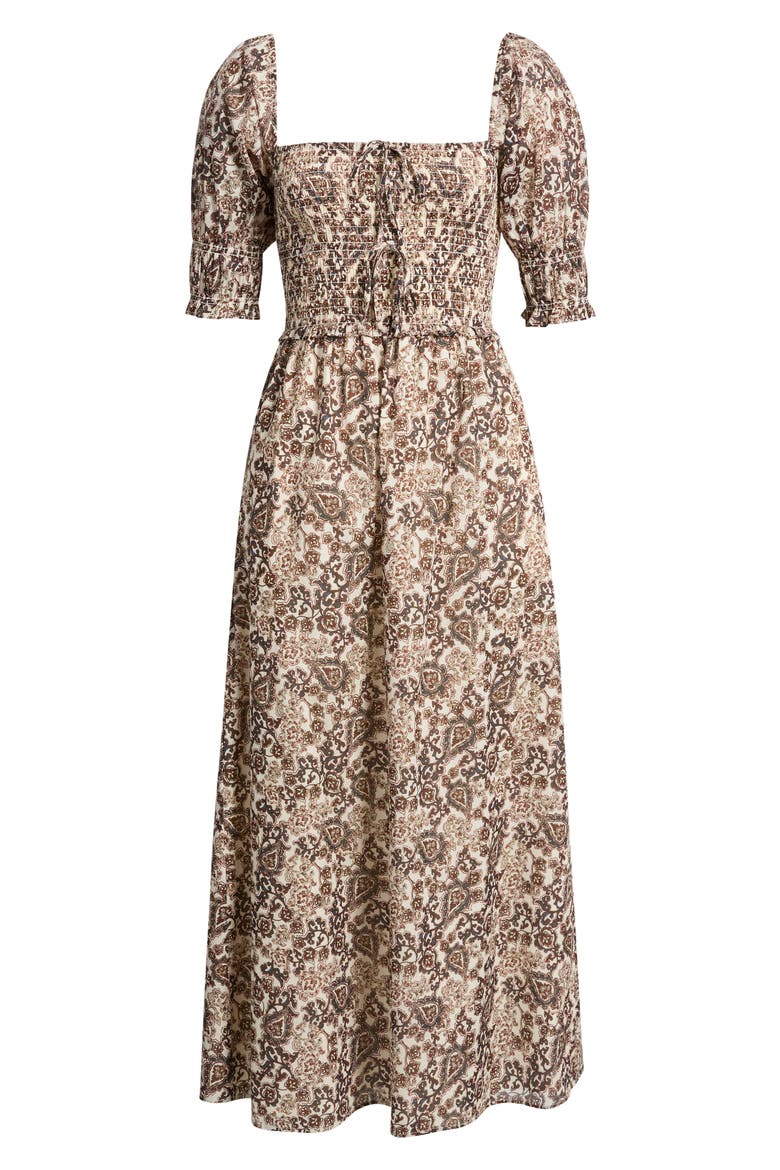 Malene Nap Dress, Alternate, color, PAISLEY FLORAL BLOCK
