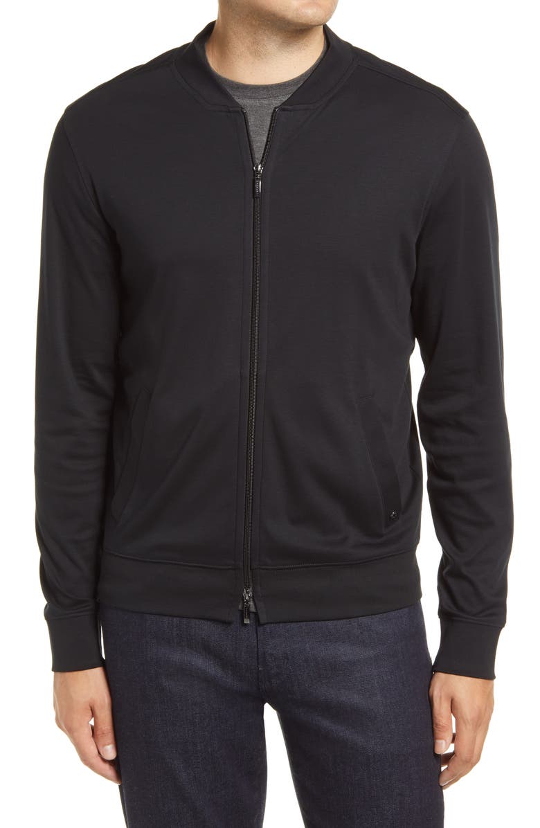 Robert Barakett Georgia Pima Cotton Jacket, Alternate, color, Black