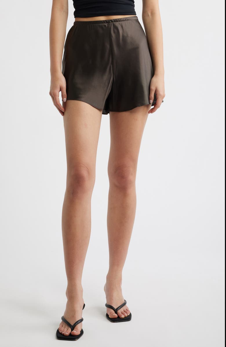 Reformation Gale Silk Shorts, Main, color,