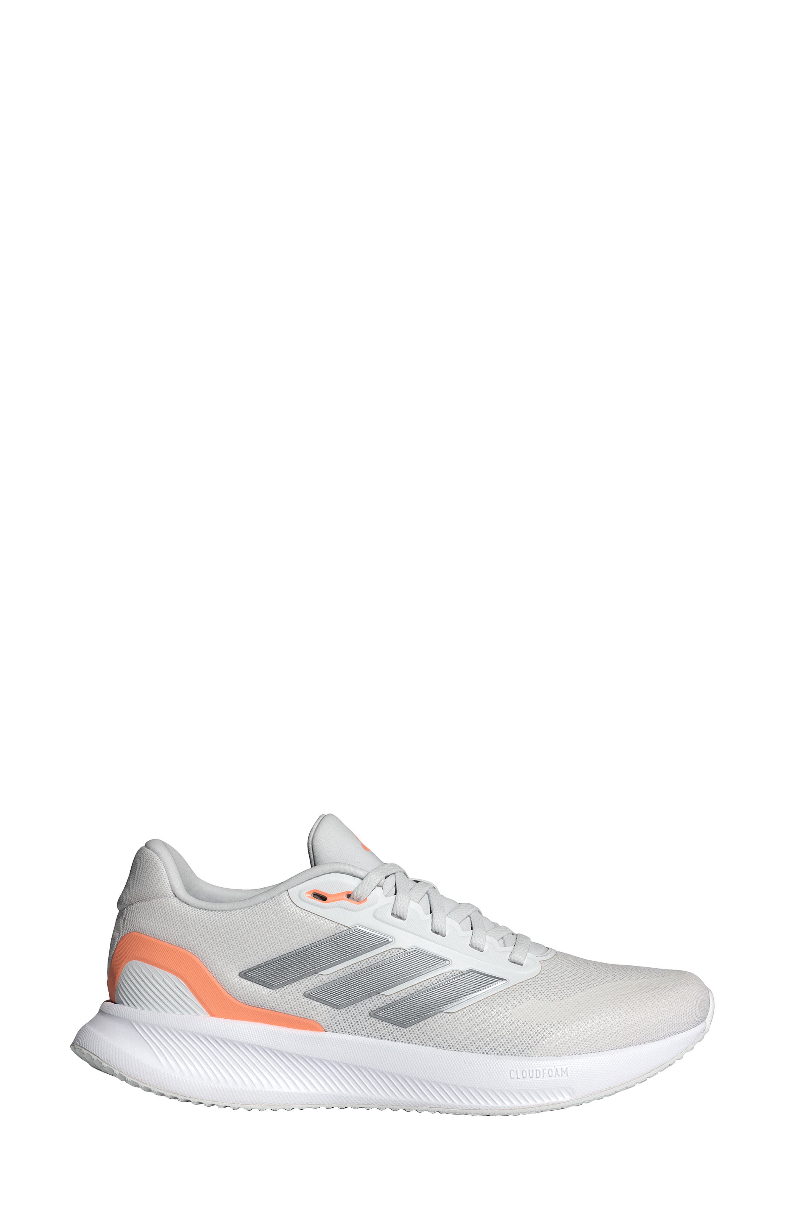 adidas Runfalcon 5 Running Shoe, Alternate, color, White/ Iron Met./ Orange