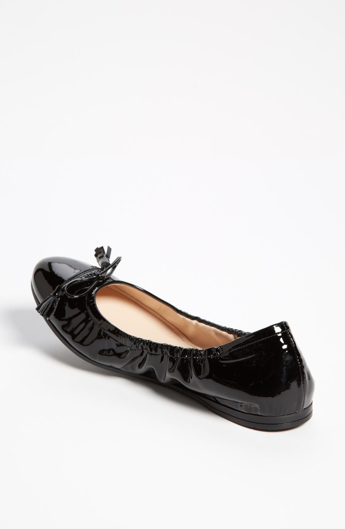 Tassel Ballet Flat, Alternate, color, BLACK