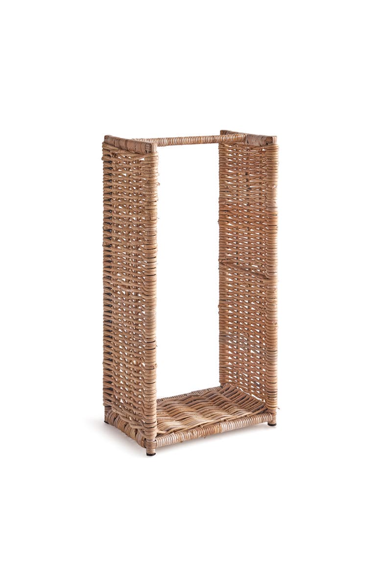 Log Wicker Stand Tall, Main, color, Gray