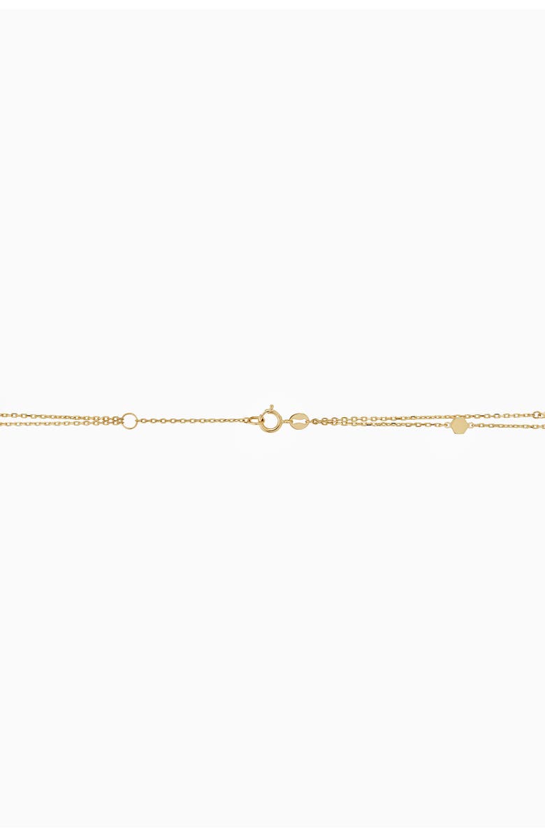 Oradina 14K Yellow Gold Honey Station Anklet, Alternate, color, Yellow Gold