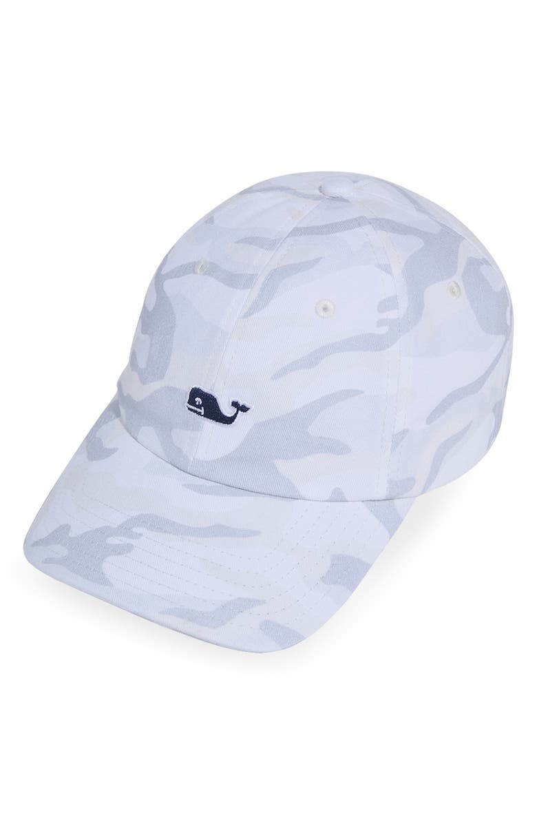 vineyard vines Camo Logo Baseball Hat, Main, color, 