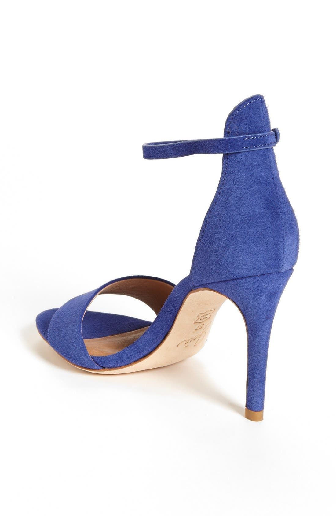 'Jaclyn' Suede Sandal, Alternate, color, COBALT