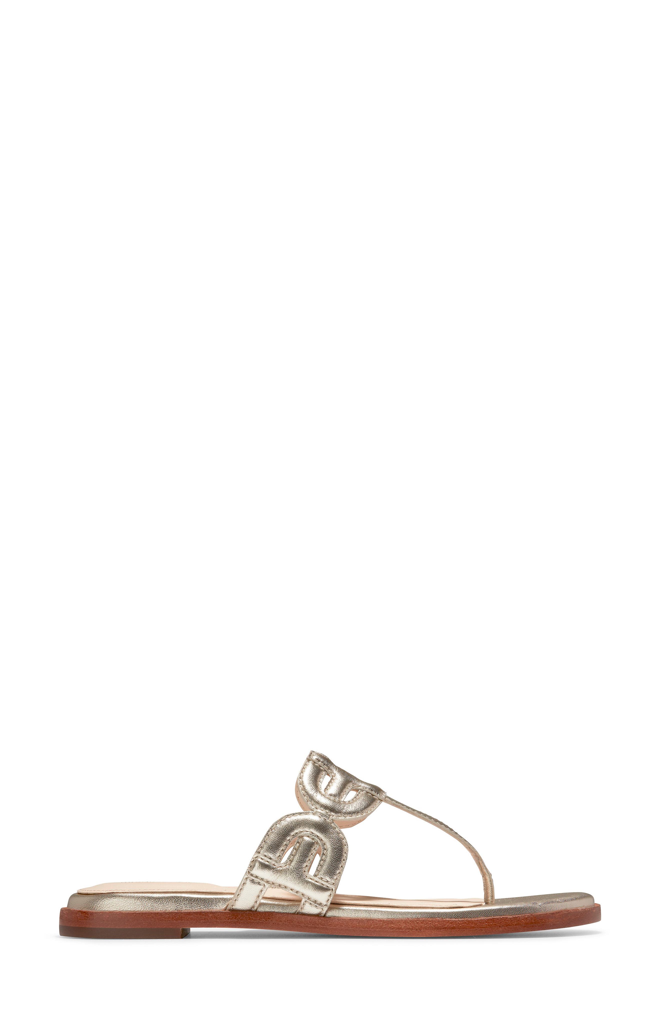 Anoushka Flip Flop, Alternate, color, GOLD METALLIC LEATHER