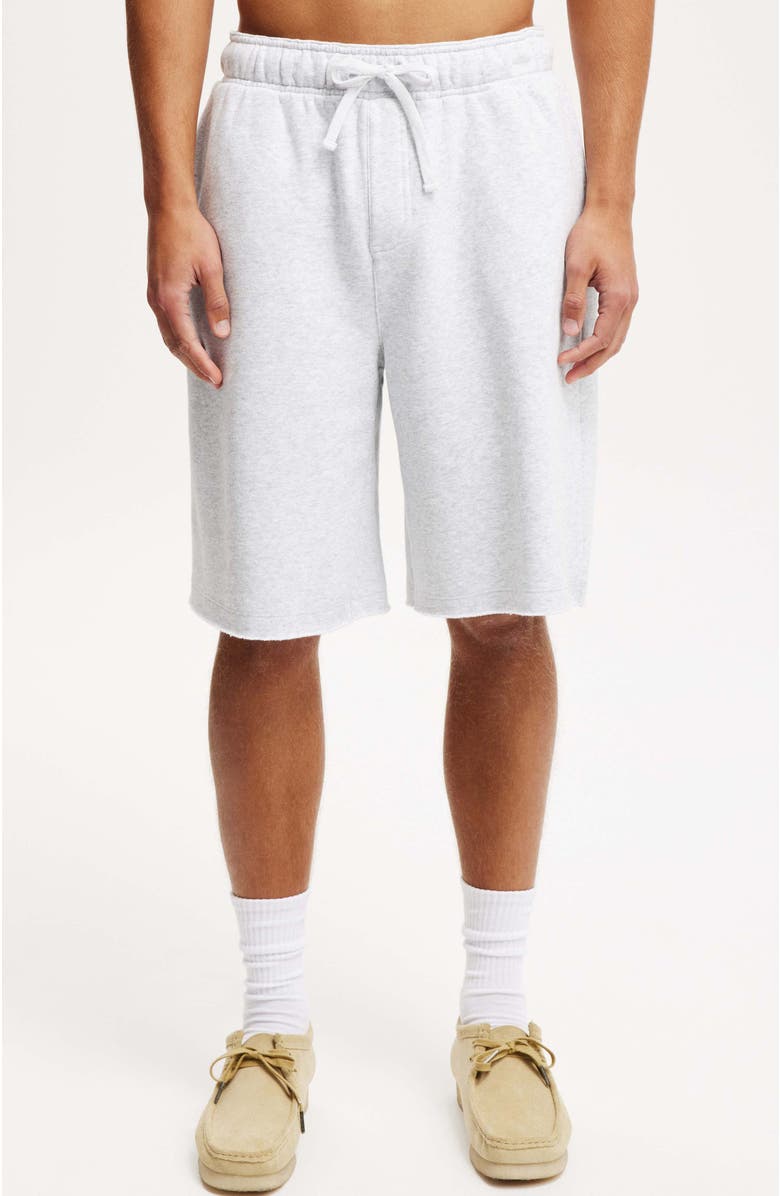 Cotton On Men's Super Baggy Fleece Short, Main, color, Grey Marle