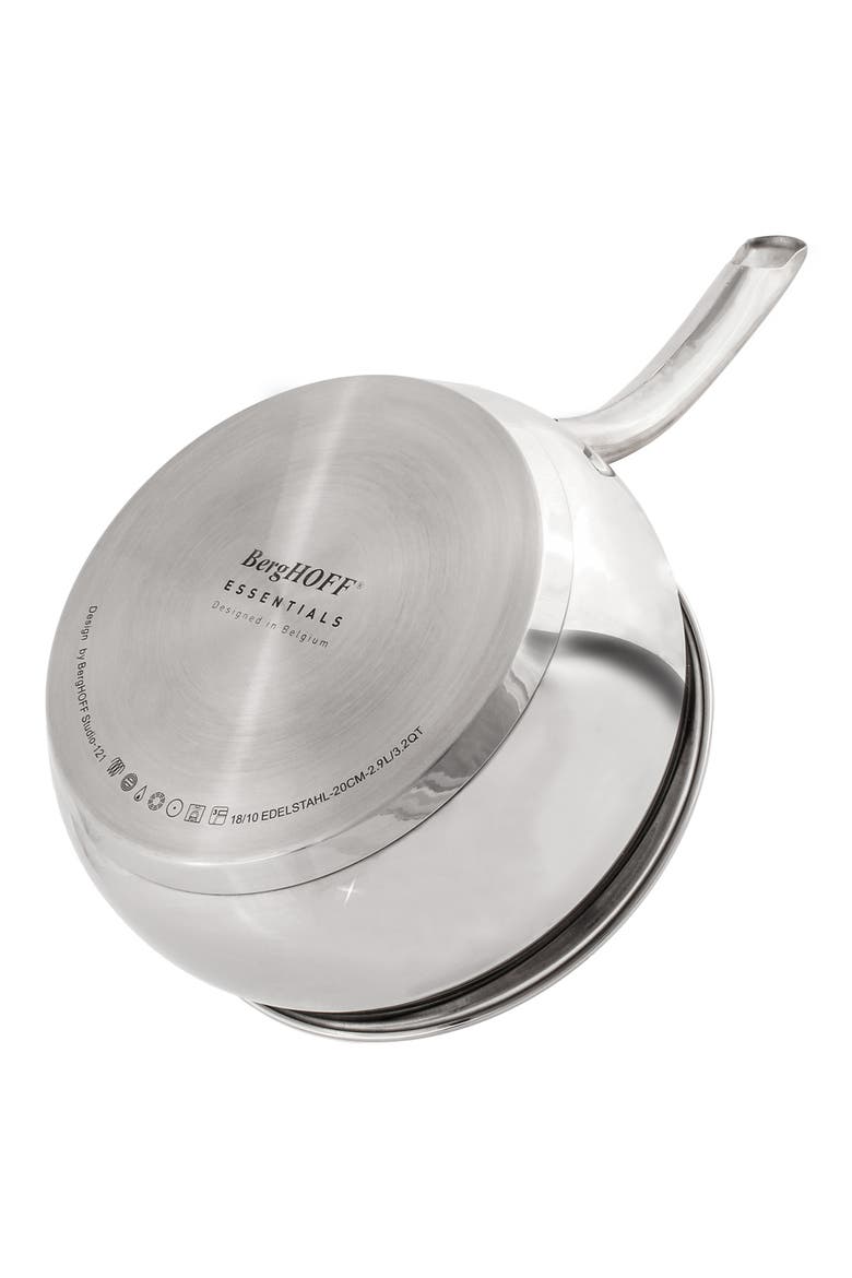 Stainless Steel Belly 4-Piece Cookware Set, Alternate, color, SILVER