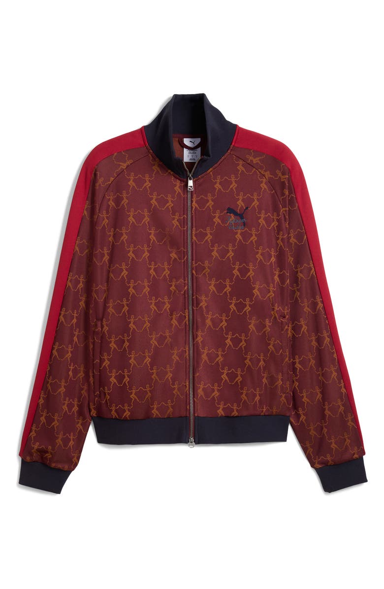 PUMA x KidSuper T7 Track Jacket, Alternate, color, Ruby Shimmer