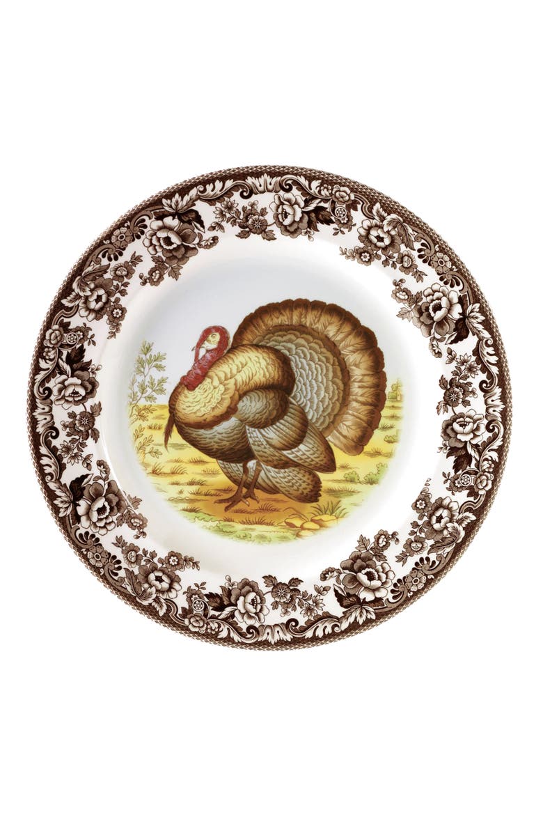 Woodland Turkey 12 Piece Dinnerware Set, Service for 4, Alternate, color, Woodland