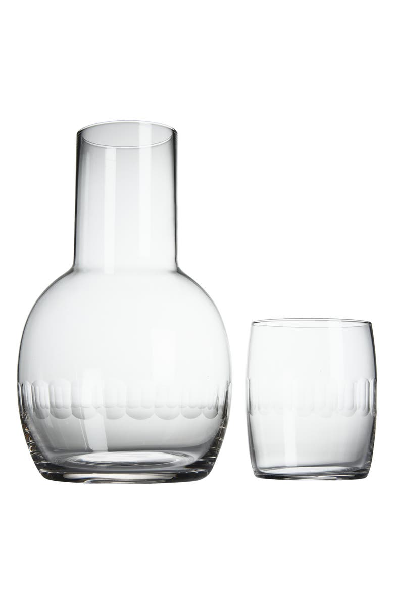 The Vintage List Crystal Carafe 
Glass Set, Main, color, Lens