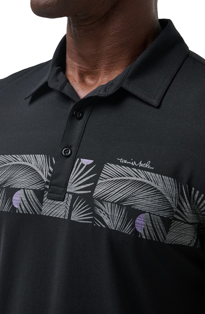 TravisMathew Sand Nap Graphic Polo, Alternate, color, Black