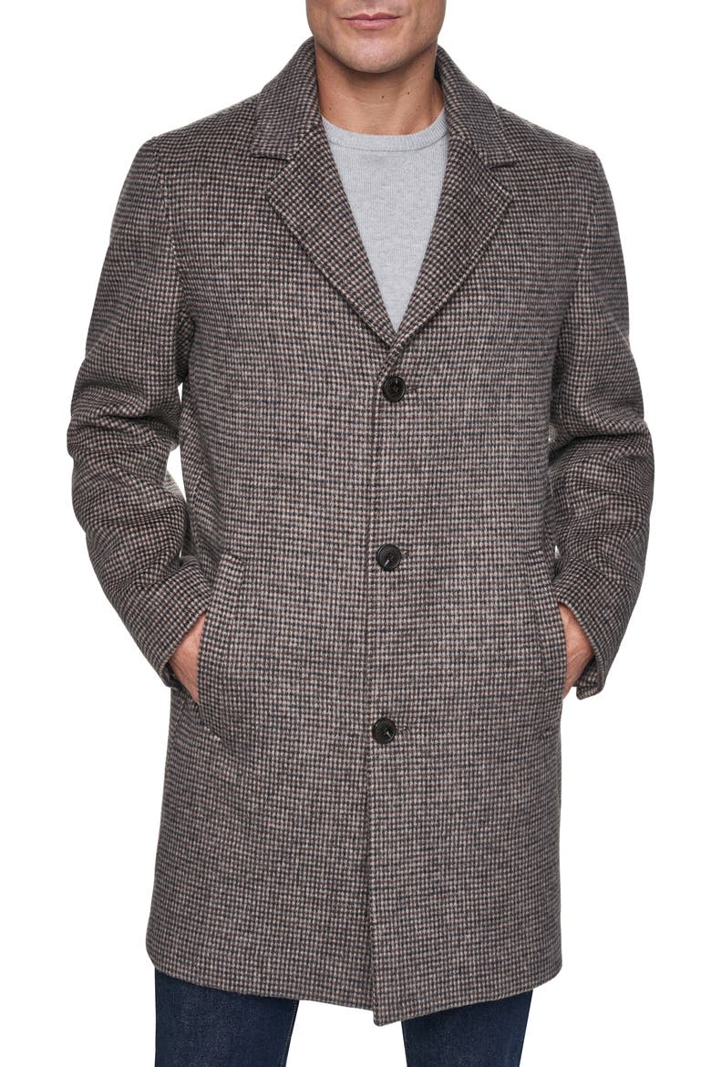 ス*ズ様 FLANNEL CHECK COAT GREY Check Flannel Coat (Men) | Nordstrom