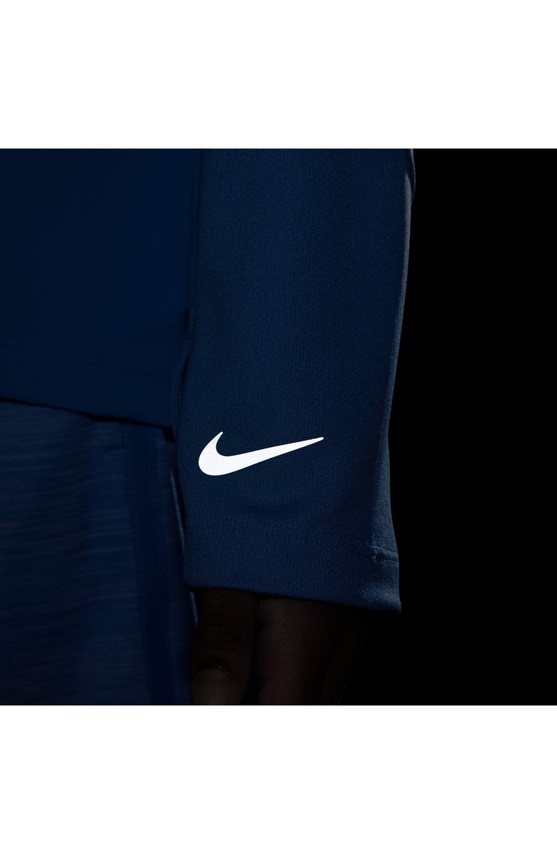Nike Kids' DRI-Fit UV Quarter Zip Pullover, Alternate, color, Blue Beyond
