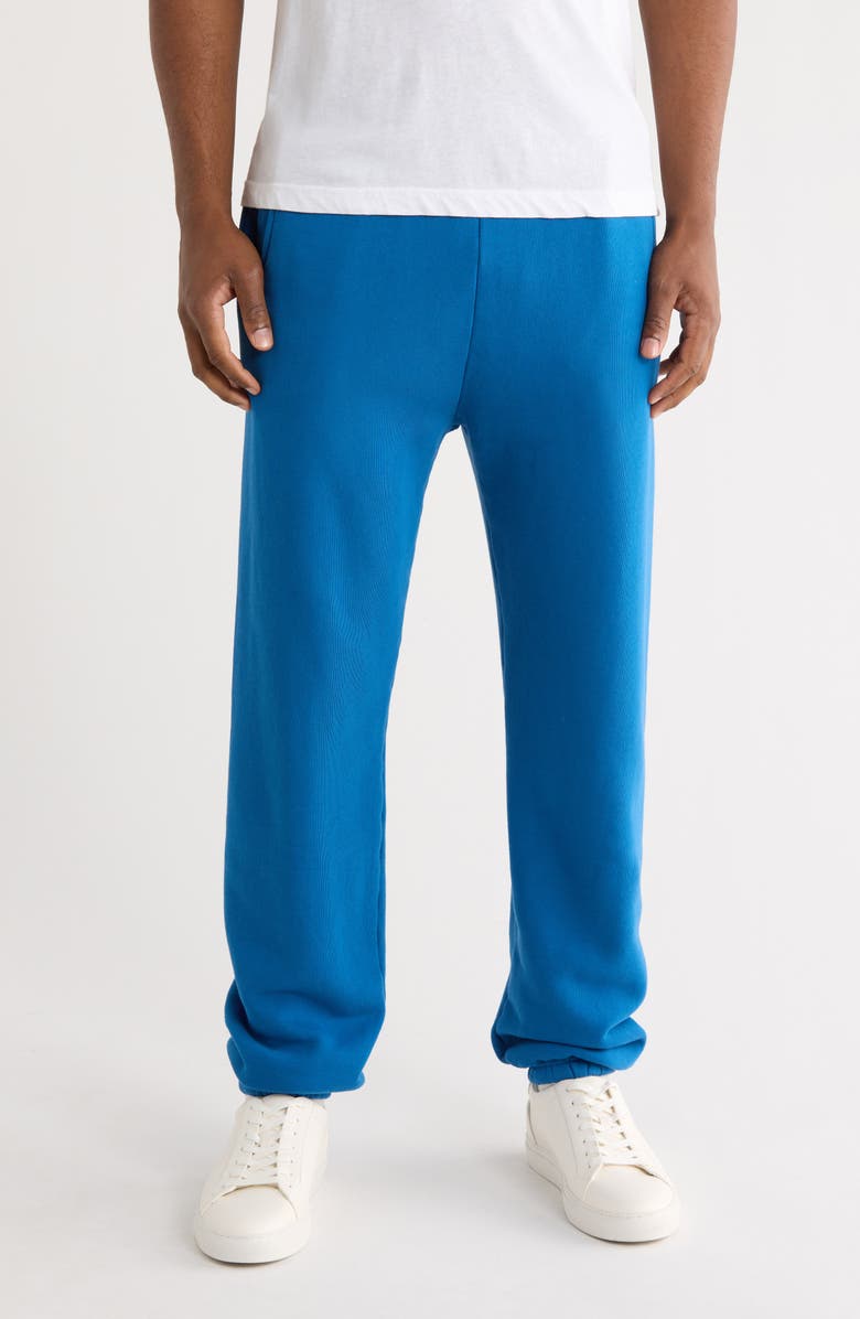 Malbon Golf Clubhouse Dragon Cotton Sweatpants, Main, color, Blue
