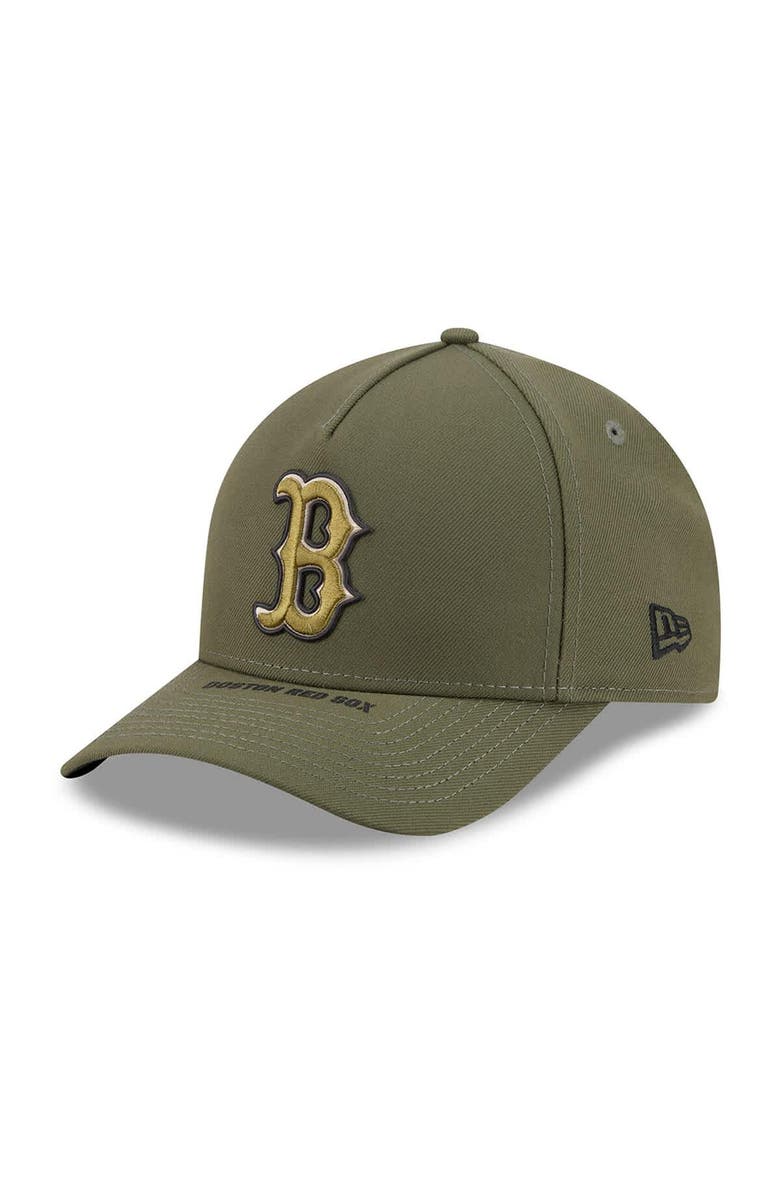 New Era Youth New Era Olive Boston Red Sox 2026 Armed Forces Day 9FORTY M-Crown Adjustable Hat, Alternate, color, Olive