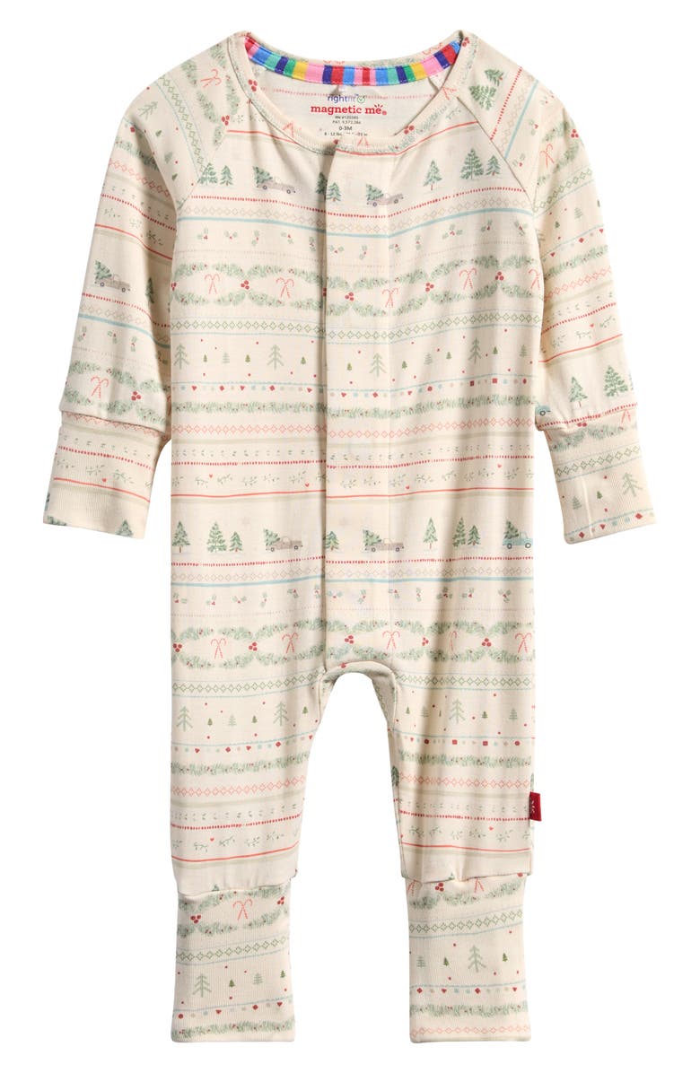 Magnetic Me Time of Wonder Convertible Magnetic Romper, Main, color, Beige