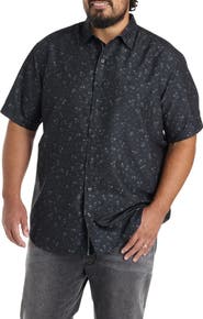 Synrgy by DXL Big & Tall Microfiber Floral Sport Shirt
