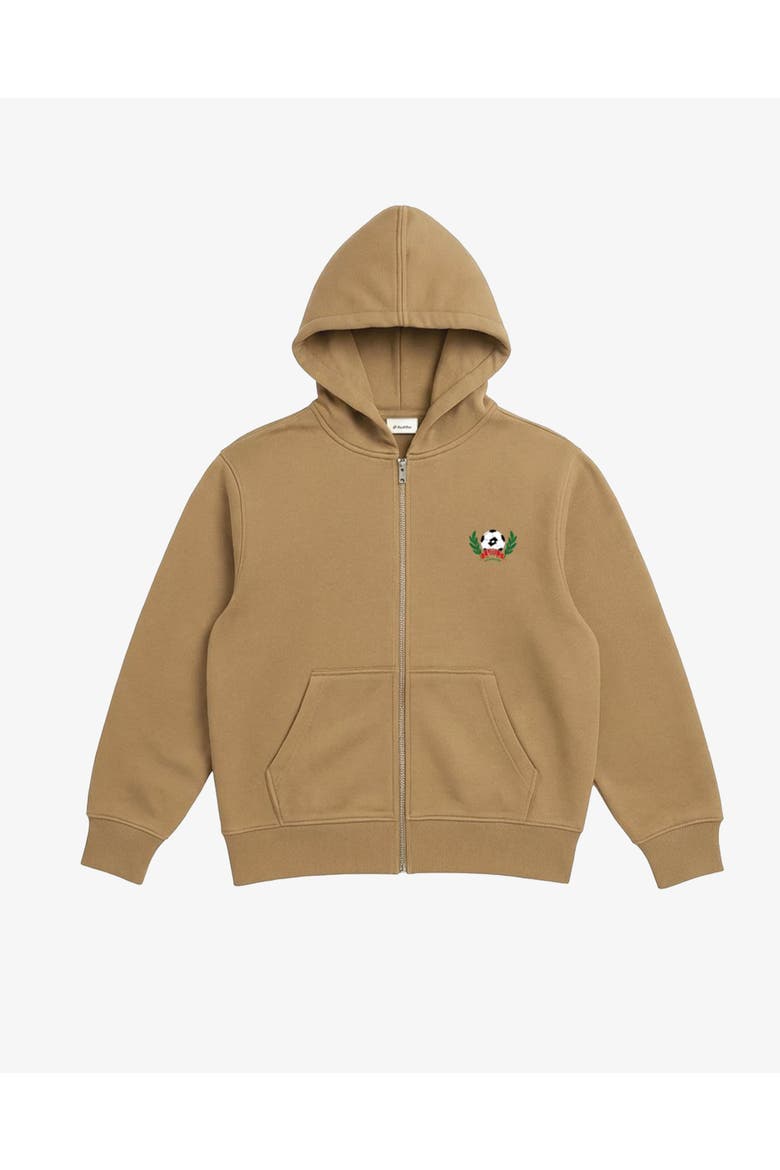 Match Day Men's Organic Cotton Full Zip Hoodie, Main, color, Tan