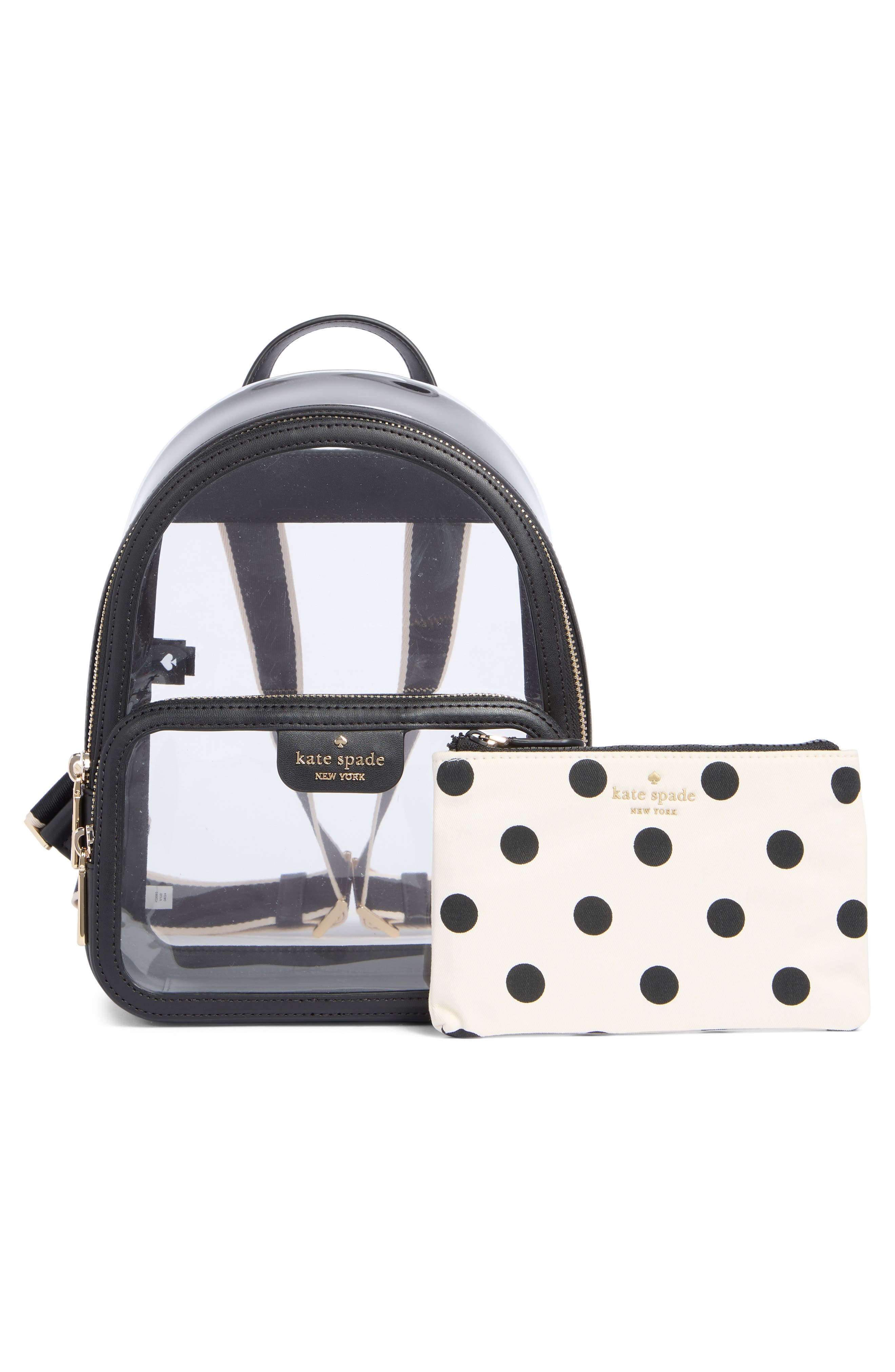 clare clear backpack with raining dot pouch (Women) | Nordstromrack