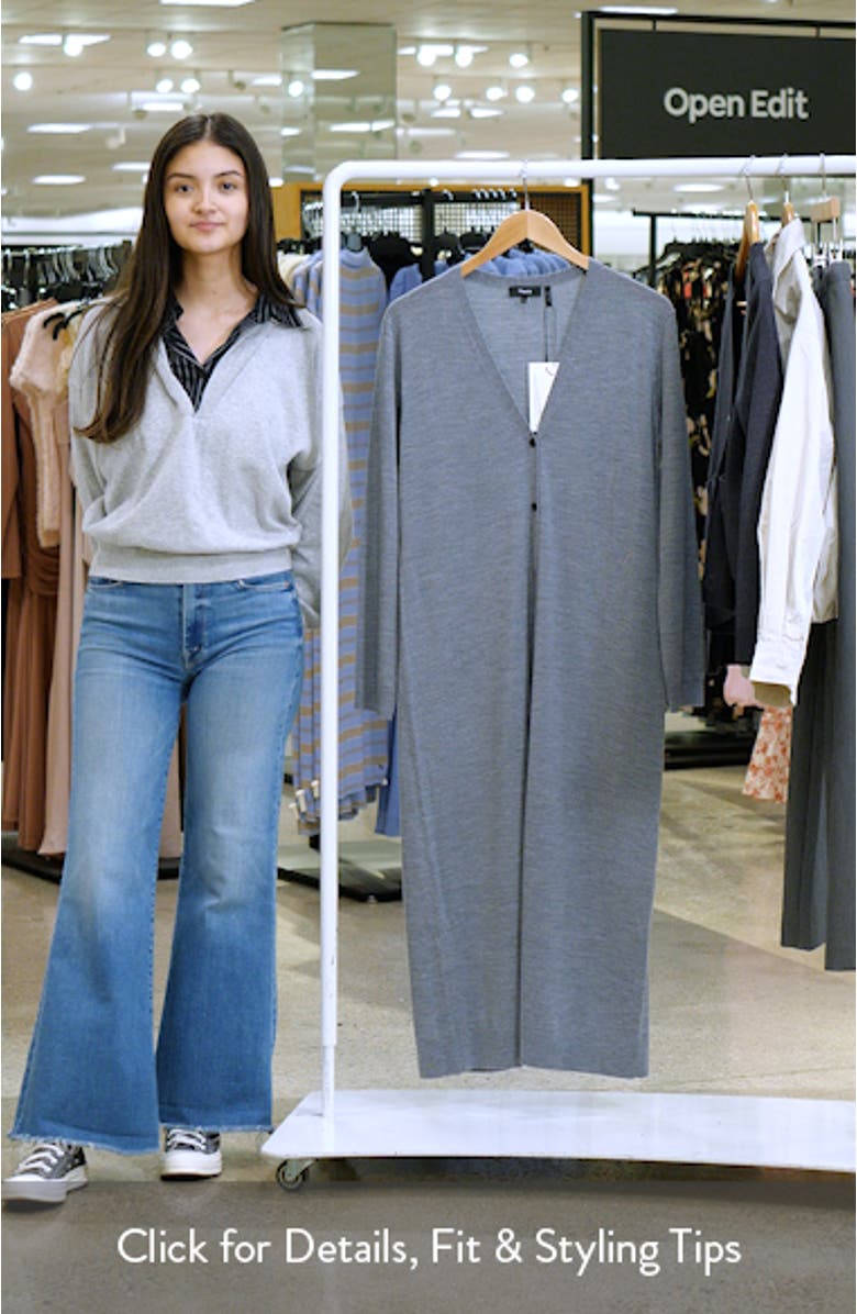 Merino Wool Longline Cardigan, sales video thumbnail