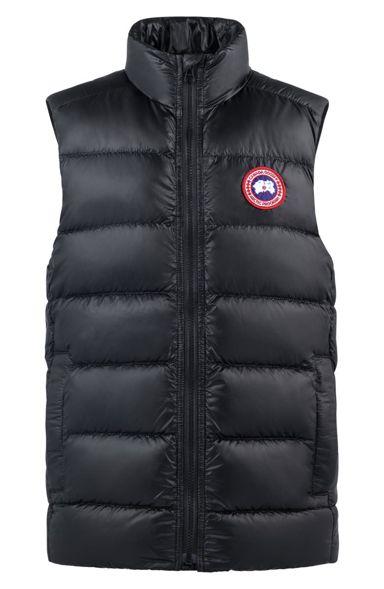 Canada Goose Kids' Crofton Water Repellent Packable Quilted 750 Fill Power Down Vest, Main, color, Black - Noir