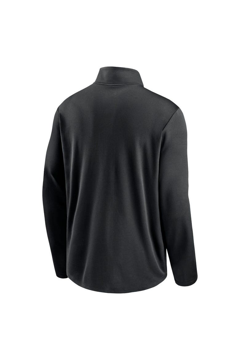 Men's Nike Black San Francisco Giants Agility Pacer Lightweight Performance Half-Zip Top, Alternate, color, Black