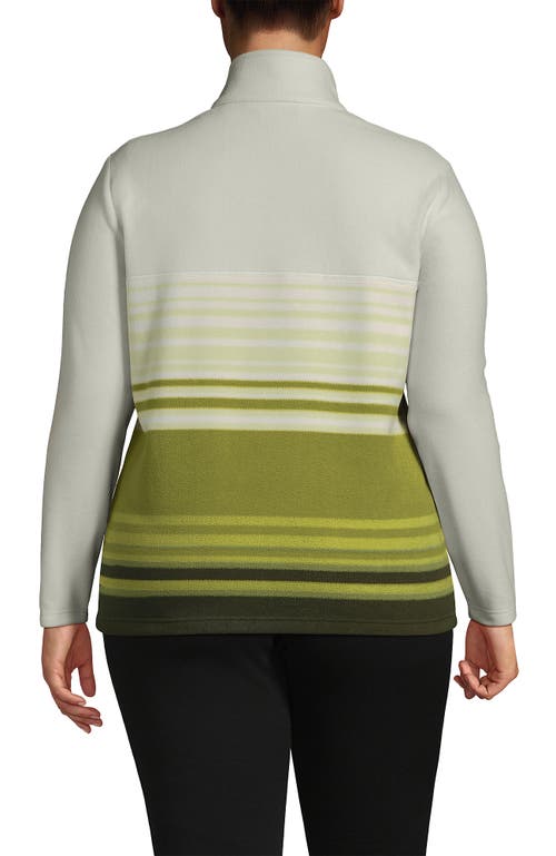 Lands' End Anyweather Fleece Quarter Zip Pullover In Multi