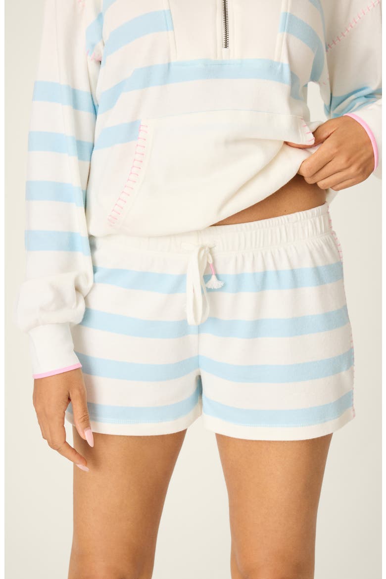 Pupcation Palm Pajama Shorts, Alternate, color, IVORY