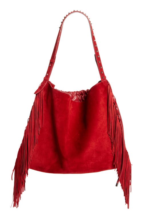 Christian Louboutin Baggy Fringe Suede Tote
