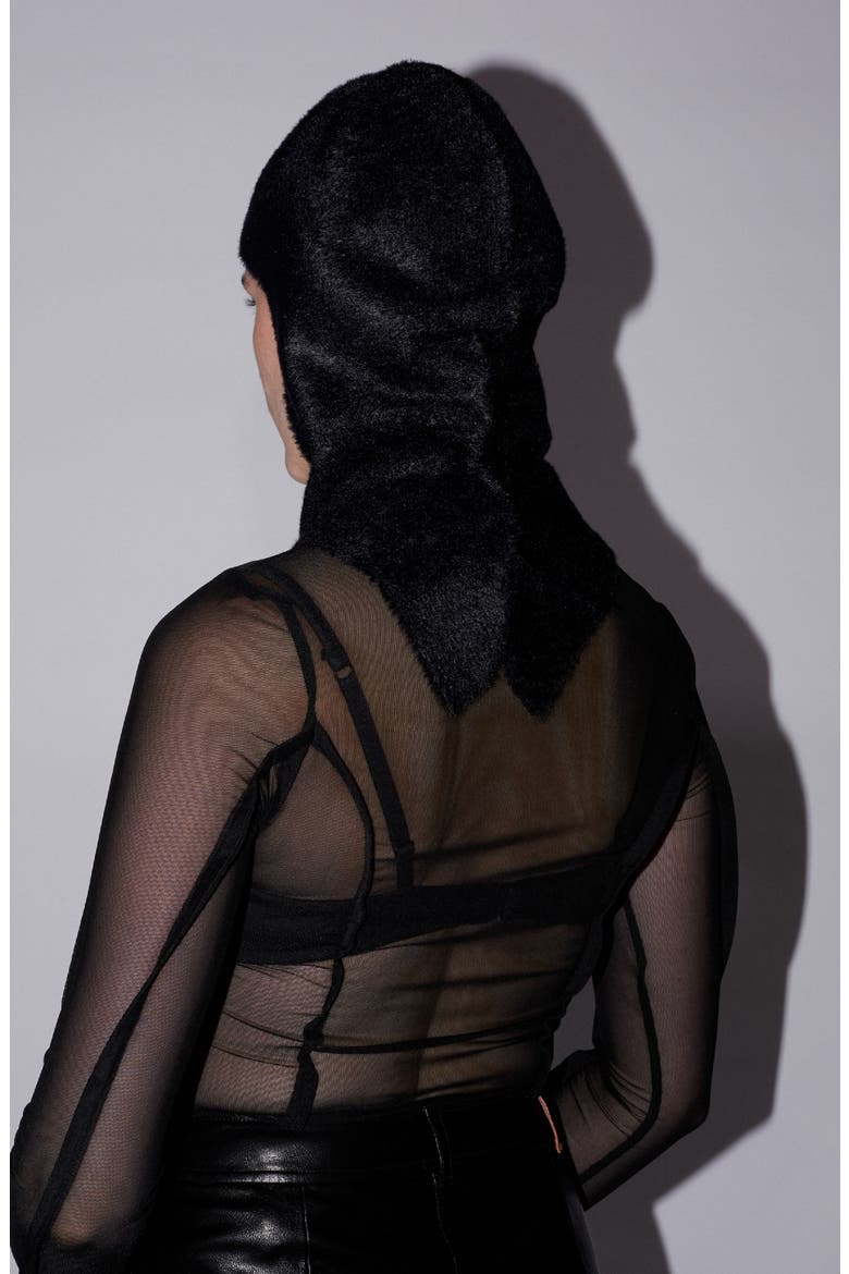 Knit Balaclava, Alternate, color, Black