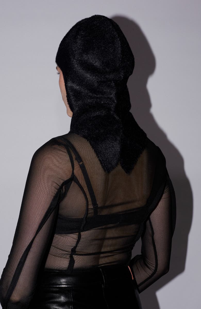 SAEMDI Knit Balaclava, Alternate, color, Black