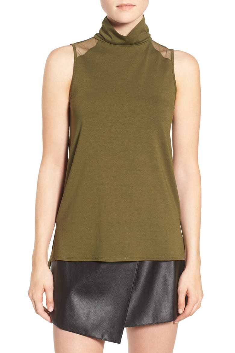 High Neck Tank, Main, color, OLIVE BRANCH