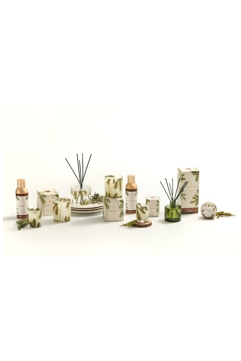Frasier Fir Pine Needle Votive Candle, Alternate, color, GREEN/CLEAR