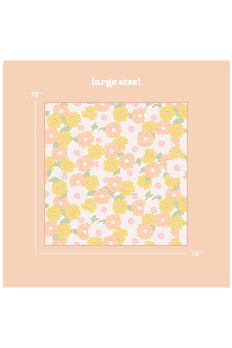 On-the-Go Quilted Blanket, Alternate, color, DAISY CRAZE PEACH