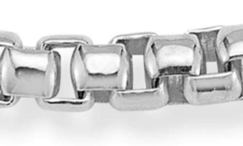 Yield Of Men Round Box Chain Bracelet In Silver