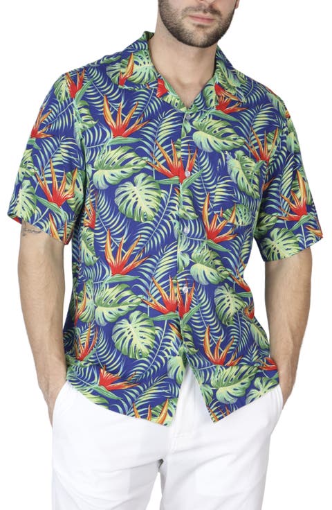 Tropical Floral Camp Shirt
