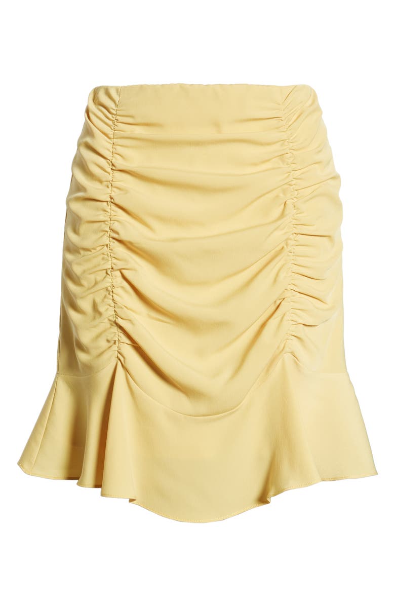 4SI3NNA Ruched Short Skirt, Alternate, color, 
