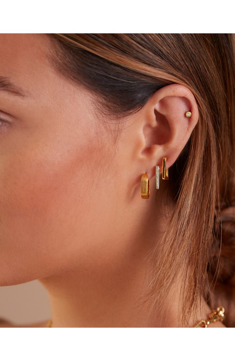 Monica Vinader Groove Huggie Earrings, Alternate, color, 